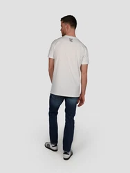 Miracle of Denim T-Shirt Men Roundneck Basic Creme/Weiß/Hellblau