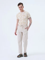 Miracle of Denim 5-Pocket-Jeans Hendrix Chino Khaki/Weiß/Beige/Creme