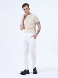 Miracle of Denim 5-Pocket-Jeans Hendrix Chino Weiß/Creme