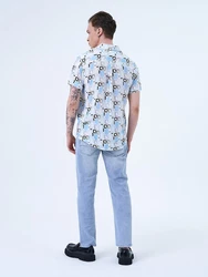 Miracle of Denim Kurzarmhemd Men Shirt Blau