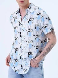 Miracle of Denim Kurzarmhemd Men Shirt Blau