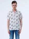Miracle of Denim Kurzarmhemd Men Shirt Beige/Rot/Khaki/Blau