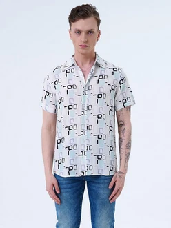 Miracle of Denim Kurzarmhemd Men Shirt