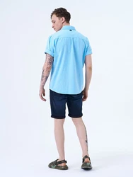 Miracle of Denim Kurzarmhemd Men Shirt (1-tlg) 