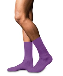 FALKE Socken No. 13 Finest Piuma Cotton Lila/Dunkelblau