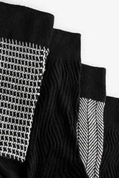 Next Kurzsocken Signature Socken (4er-Pack) Schwarz