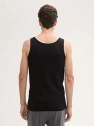 TOM TAILOR Unterhemd 4er-Pack Schwarz/Hellblau