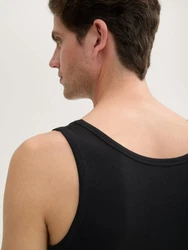 TOM TAILOR Unterhemd 4er-Pack Schwarz/Hellblau