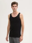 TOM TAILOR Unterhemd 4er-Pack Schwarz/Hellblau
