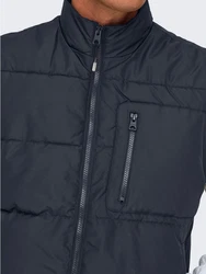 ONLY & SONS Steppweste ONSJAKE QUILTED VEST OTW Dunkelblau/Blau