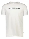 Lindbergh T-Shirt 'Copenhagen' mit Logo und Rundhalsausschnitt Beige/Weiß/Khaki/Gelb/Braun