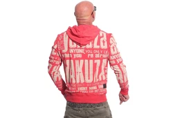 YAKUZA Hoodie Anyone Rosa/Rot