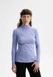 MELA Langarmshirt Turtleneck Shirt ANCHAL Lila/Fliederfarben/Blau