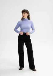 MELA Langarmshirt Turtleneck Shirt ANCHAL Lila/Fliederfarben/Blau