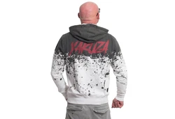 YAKUZA Hoodie Splash Schwarz/Hellgrau/Grau/Rot