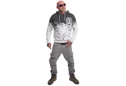 YAKUZA Hoodie Splash Schwarz/Hellgrau/Grau/Rot