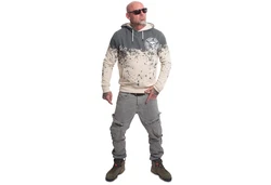 YAKUZA Hoodie Splash Khaki/Beige/Grau/Braun/Rot