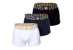 Versace Slip Herren Boxer Shorts TOPEKA (3er Pack) Rot/Orange/Weiß/Gold/Blau/Braun