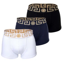 Versace Slip Herren Boxer Shorts TOPEKA (3er Pack) Rot/Orange/Weiß/Gold/Blau/Braun