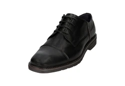 bugatti Schnürschuh Schwarz/Hellblau