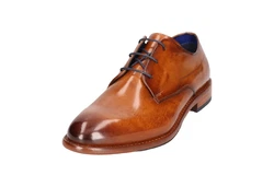 bugatti Schnürschuh Braun/Beige/Hellblau