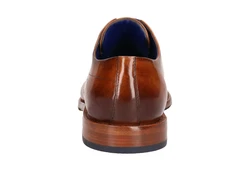 bugatti Schnürschuh Braun/Beige/Hellblau