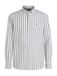 Tommy Hilfiger Businesshemd OXFORD BOLD STRIPE SF SHIRT grn/optic wei