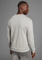 Bruno Banani Sweatshirt mit Logoprint Gelb/Grau/Beige/Dunkelgrün