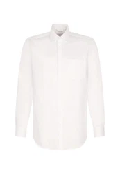seidensticker Langarmhemd New Kent Regular Fit Weiß/Creme