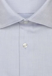 seidensticker Langarmhemd New Kent Regular Fit Hellblau/Dunkelblau/Blau/Grau