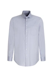 seidensticker Langarmhemd New Kent Regular Fit Hellblau/Dunkelblau/Blau/Grau