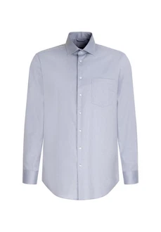 seidensticker Langarmhemd New Kent Regular Fit Hellblau/Dunkelblau/Blau/Grau
