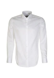 seidensticker Businesshemd NEW KENT COMBI Weiß/Creme/Braun