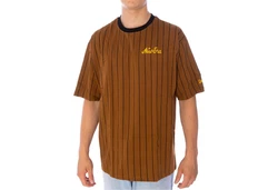 New Era T-Shirt Pinstripe braun/blk