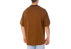 New Era T-Shirt Pinstripe braun/blk