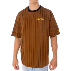 New Era T-Shirt Pinstripe braun/blk