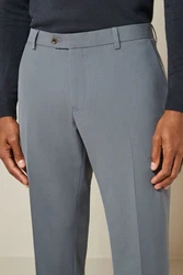 Next Motion Flex Stretch Anzug Slim Fit Hose Grau/Hellblau