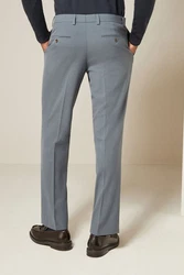 Next Motion Flex Stretch Anzug Slim Fit Hose Grau/Hellblau
