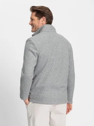 Witt Fleecejacke Grau/Hellgrau/Rot
