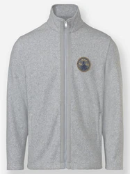 Witt Fleecejacke Grau/Hellgrau/Rot