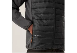 Regatta Funktionsjacke Clumber IV Hybrid Schwarz/Orange/Dunkelgrau/Grau