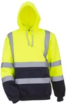 YOKO Warnschutz-Shirt Herren Hi Vis Pull-Over Hoodie 