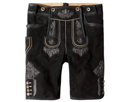 Stockerpoint Trachtenlederhose Beppo4 Schwarz/Creme