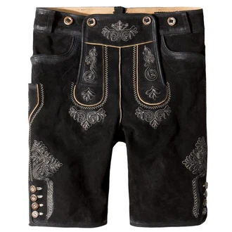 Stockerpoint Trachtenlederhose Beppo4 Schwarz/Creme
