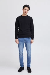 Casual Friday Rundhalspullover Karl Schwarz