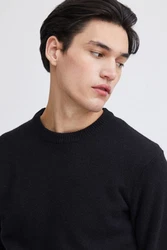 Casual Friday Rundhalspullover Karl Schwarz