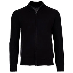 JOOP! Sweatshirt Herren Strickjacke Zipper Thilon Schwarz/Dunkelblau