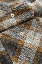 Next Langarmhemd Westernhemd Braun/Grau/Beige