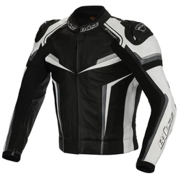 Bse Motorradjacke Bse Mille Lederjacke schwarz / wei Herren