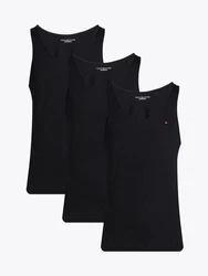 Tommy Hilfiger Underwear Tanktop 3P TANK TOP mit Logo-Stickerei Schwarz